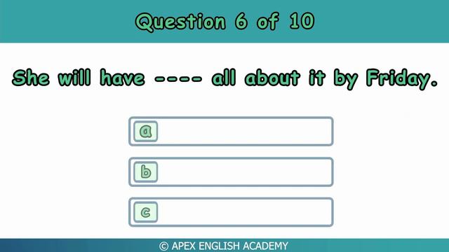 Future Perfect | Grammar Test | Gap Filling Test смотреть онлайн