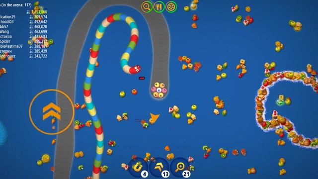WORMS ZONE IO TOP-1 MY NEW 1,828,355+ SCORE EPIC WORMS ZONE IO BEST GAMEPLAY | SNAKE GAME смотреть онлайн