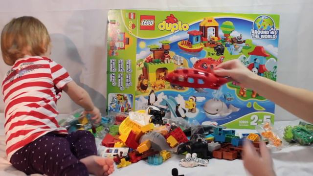 Конструктор для детей Лего Дупло Вокруг Света 10805 Lego Duplo Around The World Unboxing For Kids