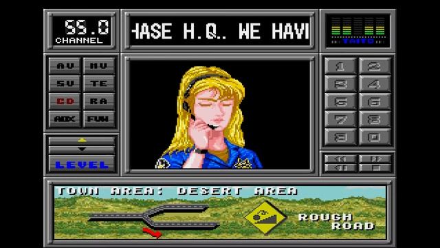 Chase H.Q. II. (スーパーＨ.Ｑ.). [Mega Drive]. (1992). 1CC. 