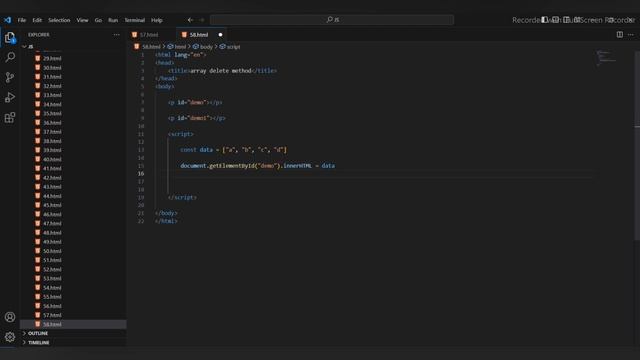 Remove the array value in array delete method use in || java script смотреть онлайн