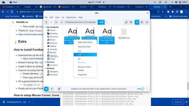 How to install FontAwesome 5 on Ubuntu/Linux смотреть онлайн