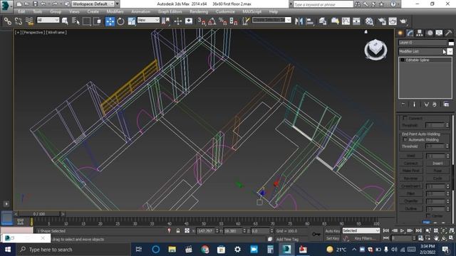AutoCAD online Class 3D Max 1st House Making Balcony and open kitchen p25 смотреть онлайн