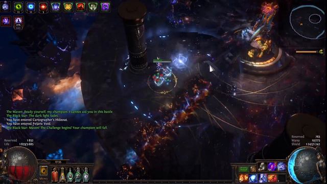 [3.19] Фармим от 6-7 дивайнов в час с Black Star? | Polaric Invitation | Path of Exile смотреть онлайн