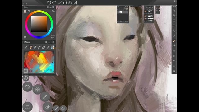 Purple Girl ● iPad Digital Painting ● Procreate ● Paintstorm Studio смотреть онлайн