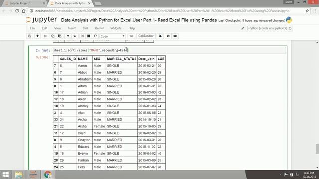 Data Analysis with Python for Excel User Part 2: Conditional Index and Pivot with Python and Pandas смотреть онлайн