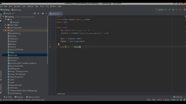How to trace any ip address information using python code . solve issue of urllibopen. in hindi. смотреть онлайн