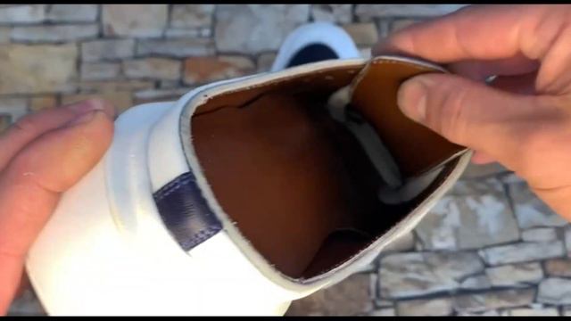 Кожаные кеды-шлепки - ручная работа. Royal STEP - leather products. Leathercraft. Diy. Leathergoods смотреть онлайн
