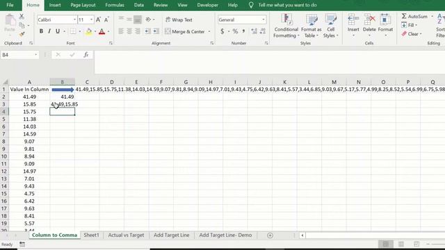 Convert Excel Column to comma separated values смотреть онлайн
