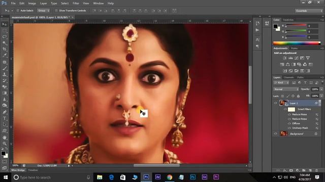 Photoshop Oil Painting Tutorial in Telugu For Old Versions Without Using Plugins & Actions смотреть онлайн
