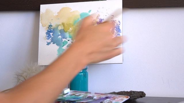 Маленькие секреты акварельной живописи. Пишем лаванду. Часть 1. смотреть онлайн