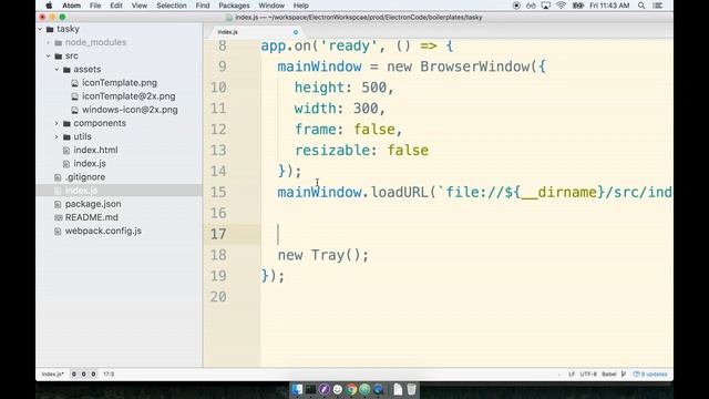 Build Real world compelling cross platform Electron App, creating tray icons part 5 смотреть онлайн