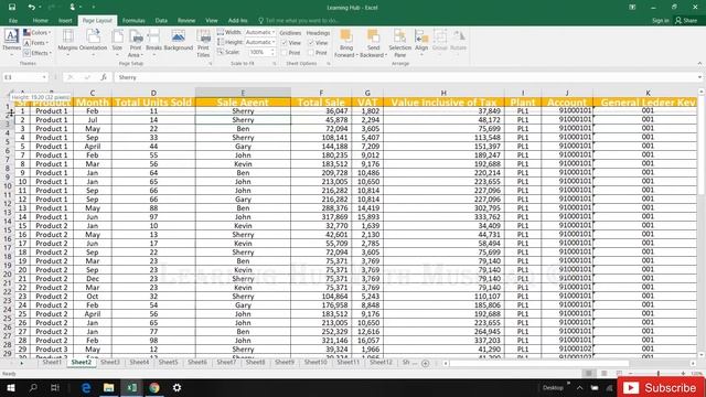 Adjust Column Width , Row Height in Microsoft Excel Tutorial 2020 смотреть онлайн