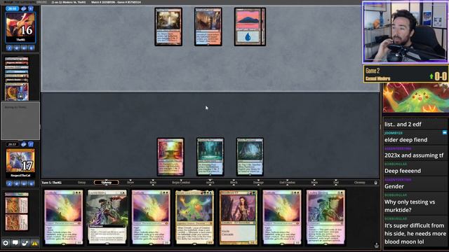 5C Cascade Beans VS. UR Murktide 🫘🐉 - Modern - MTGO смотреть онлайн