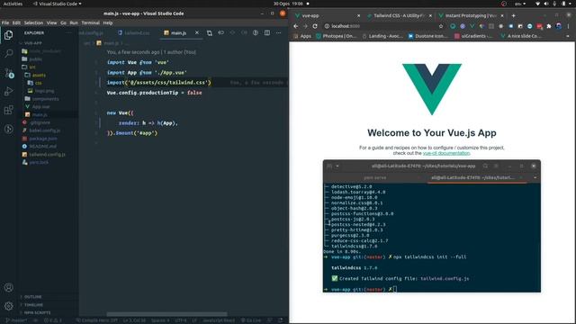 How set up TailwindCSS with Vuejs | Demo Included смотреть онлайн