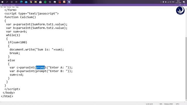 Web Technologies 2.4 - Form Validations смотреть онлайн