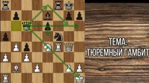 тюремный гамбит разбор гамбита, шахматы