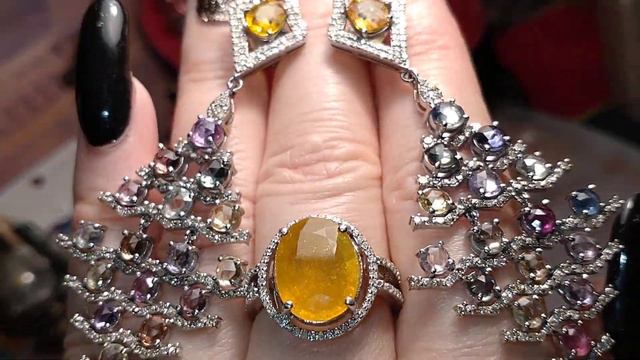 Редкие Жёлтые Сапфиры ☀️👑☀️и Бразильские Аметисты 💓💓💓✨ смотреть онлайн