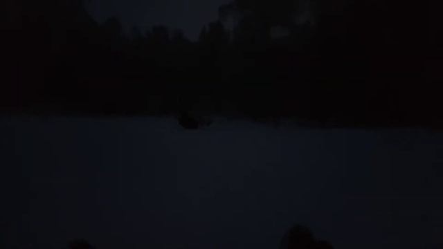 Вечерние покатушки с горок на санях и ледянке, Москва, 12.12.2021.