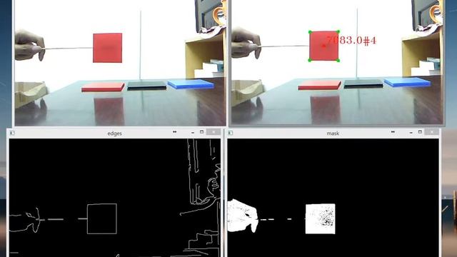 Tracking rectangle obj in OpenCV (contours base) смотреть онлайн