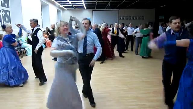 Вальс-мазурка. Рождественский бал на Авиамоторной 6 января 2018 г. смотреть онлайн