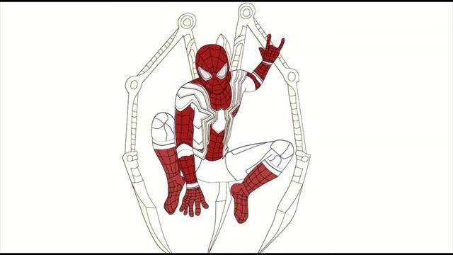 MARVEL SPIDERMAN COLORING PAGE - SPIDER-MAN Coloring Book - Avengers Coloring Page - Peter Parker смотреть онлайн