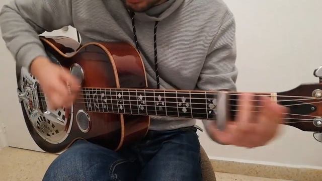 Lazy blues on Gold Tone Paul Beard Deluxe resonator смотреть онлайн