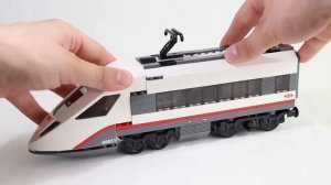 Скоростной пассажирский поезд!Лего Сити.Обучающие и развивающие видео сборки из конструктора Лего.