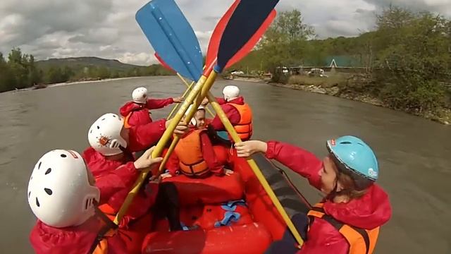 Майский сплав, ст. Даховская, Адыгея, река Белая смотреть онлайн