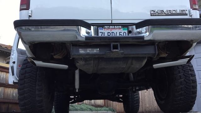 1997 2 door Tahoe 5.7 Vortec Flowmaster true dual exhaust смотреть онлайн