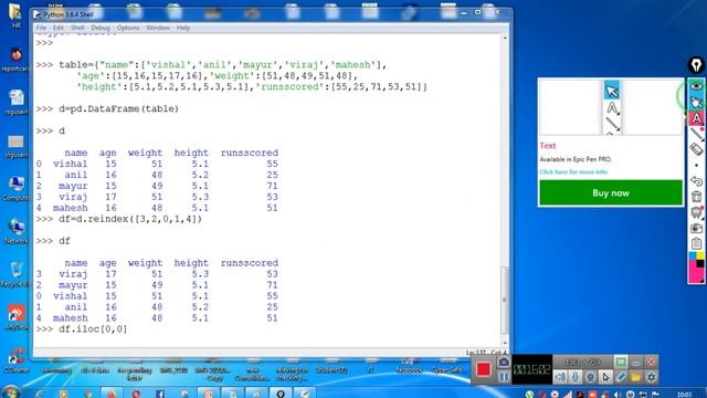RSG - reindex() and rename () functions in Python Pandas DataFrame and Series смотреть онлайн