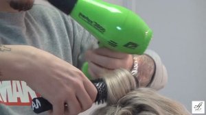 Объемная укладка (прическа) на короткие волосы - МАСТЕР-КЛАСС ДЛЯ ПАРИКМАХЕРОВ укладка волос феном.