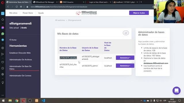 Cómo subir mi aplicación o página web con PHP a un hosting gratuito, CRUD PHP Y MySQL, 000webhost смотреть онлайн