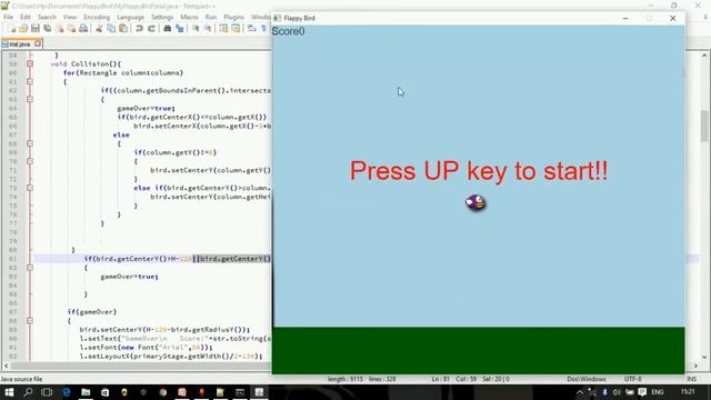 How to make flappy bird using java and javafx Part 2 смотреть онлайн