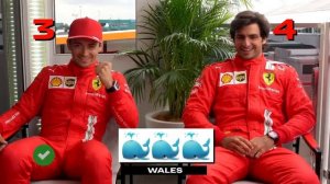 charles leclerc and carlos sainz being chaotic for 4 minutes