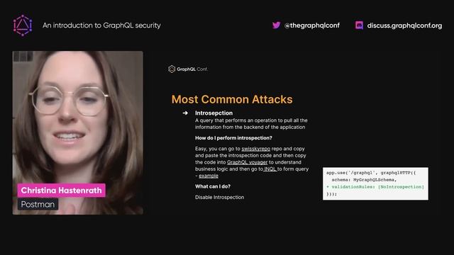 An introduction to GraphQL security | Christina Hastenrath смотреть онлайн