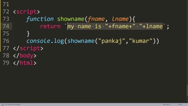 ES6 Tutorial | Template string (Template literals) in ES6 in JavaScript in Hindi смотреть онлайн