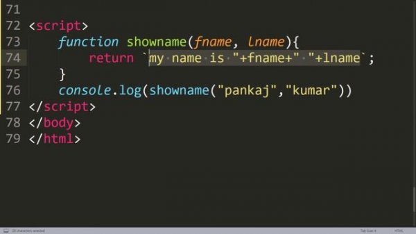 ES6 Tutorial | Template string (Template  literals) in ES6 in JavaScript in Hindi