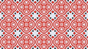 Русский народный орнамент. Мезенская роспись. Бесплатный футаж. Зацикленное видео. 2