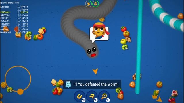 Worms Zone io ? SNAKE BATTLE full gameplay ? смотреть онлайн