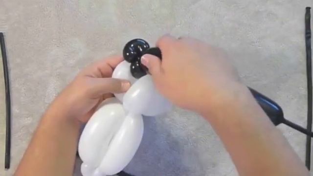 Small Panda Balloon Animal Tutorial (Balloon Twisting and Modeling #16.1) смотреть онлайн