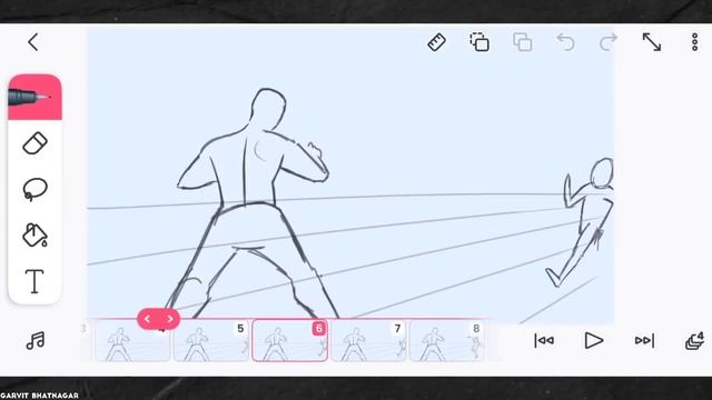 How to Animate Fight scene in Flipaclip #fight смотреть онлайн