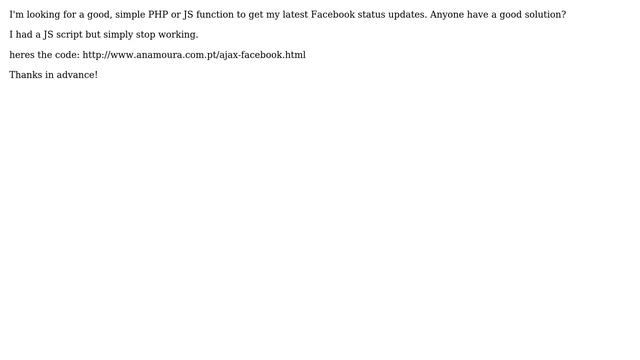 Wordpress: get facebook status смотреть онлайн