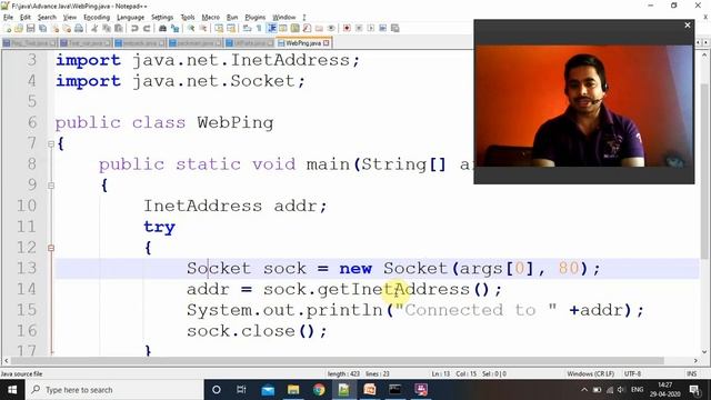 How to 'Ping a Server' Through Java Programming- By Ankush Joshi смотреть онлайн
