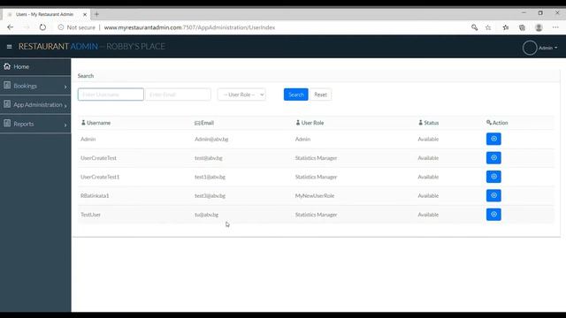 Restaurant Booking Admin Panel смотреть онлайн