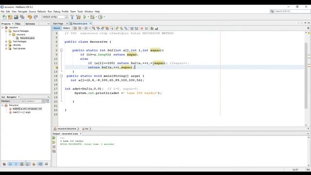 ALG 2-3 JAVA RECURSIVE METODLAR смотреть онлайн