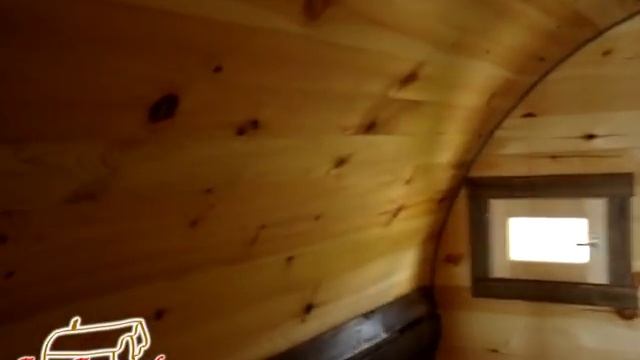 Баня Бочка с подсветкой Дуэт 6000 Стандарт с террасой от Миасских Саун смотреть онлайн