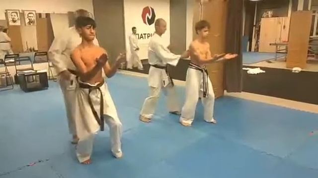 Sanchin Kitae Uechi Ryu Karate / Jyun Shodan Test Russia