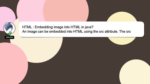 HTML : Embedding image into HTML in java? смотреть онлайн