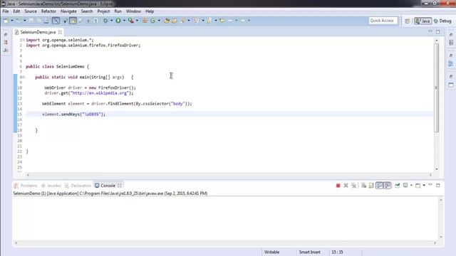 Send Unicode Keys with Selenium Webdriver смотреть онлайн